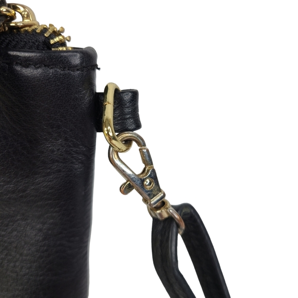 Emma Fox black & white color block small pebbled leather convertible crossbody - Picture 9 of 15